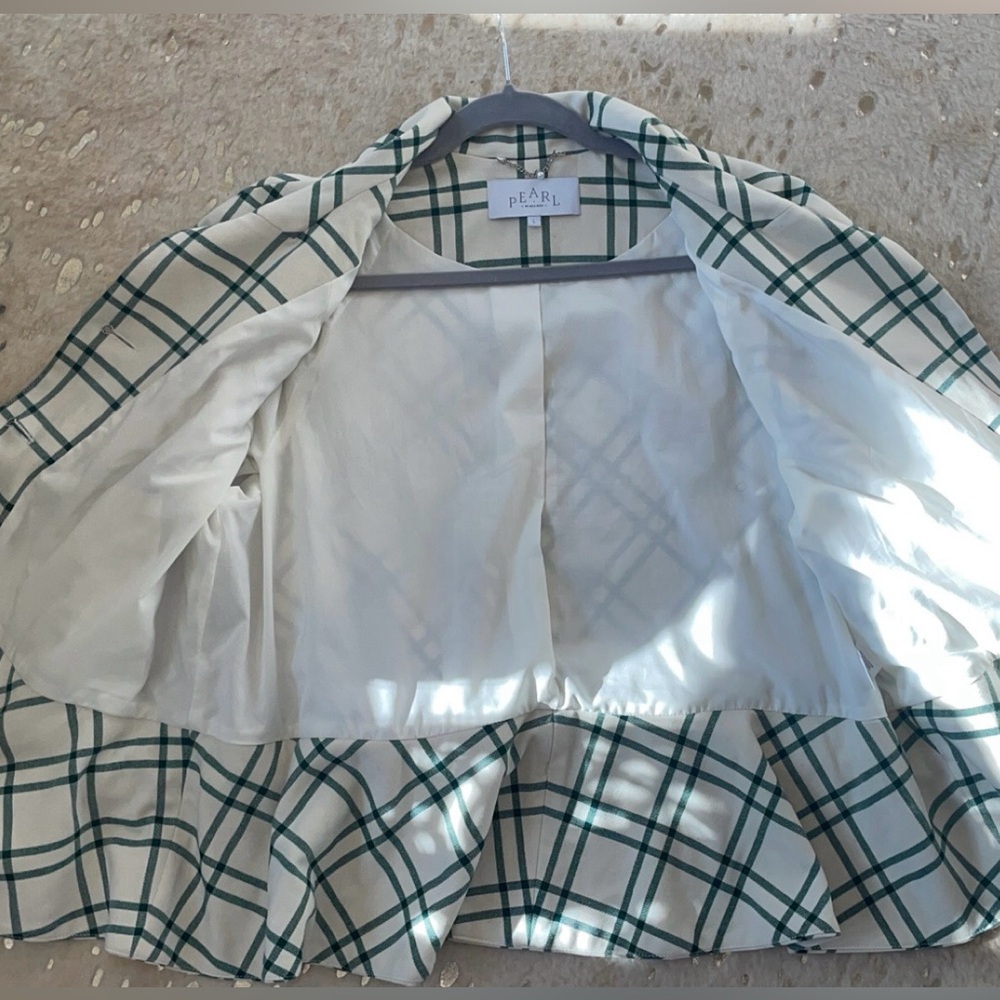Pearl by Lela Rose Oversize Plaid Jacket L - Picture 8 of 9